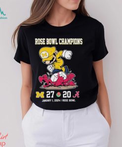 Super Mario Michigan Wolverines Stomp On Alabama Crimson Tide Rose Bowl Champions Shirt, hoodie, sweater, long sleeve and tank top Super Mario Michigan Wolverines Stomp On Alabama Crimson Tide Rose Bowl Champions Shirt