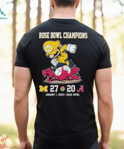 Super Mario Michigan Wolverines Stomp On Alabama Crimson Tide Rose Bowl Champions Shirt, hoodie, sweater, long sleeve and tank top Super Mario Michigan Wolverines Stomp On Alabama Crimson Tide Rose Bowl Champions Shirt