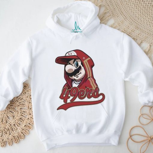 Super Mario wear jacket 49ers NFL football shirt