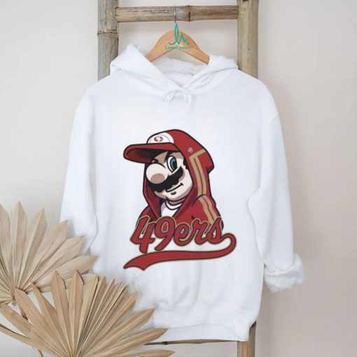 Super Mario wear jacket 49ers NFL football shirt