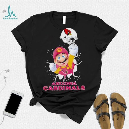 Super Mario x NFL Arizona Cardinals shirt