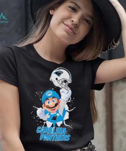 Super Mario x NFL Carolina Panthers shirt