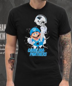 Super Mario x NFL Carolina Panthers shirt