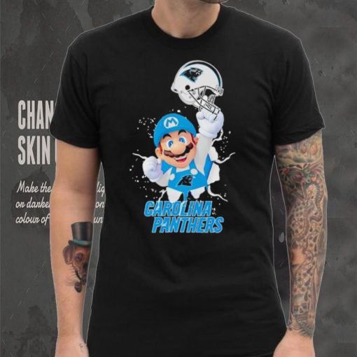 Super Mario x NFL Carolina Panthers shirt