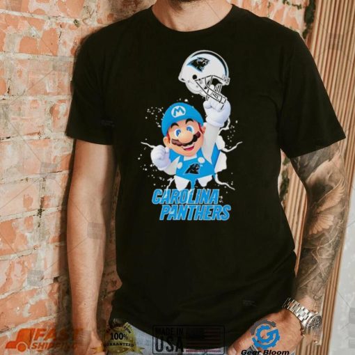 Super Mario x NFL Carolina Panthers shirt