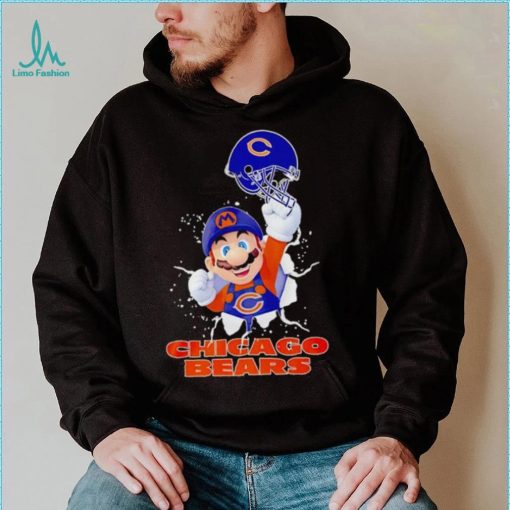 Super Mario x NFL Chicago Bears shirt