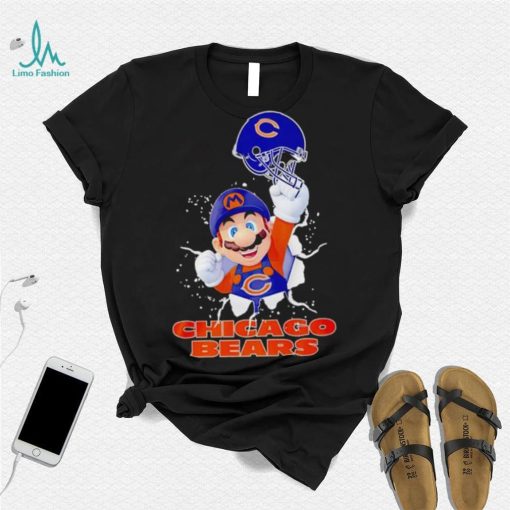 Super Mario x NFL Chicago Bears shirt