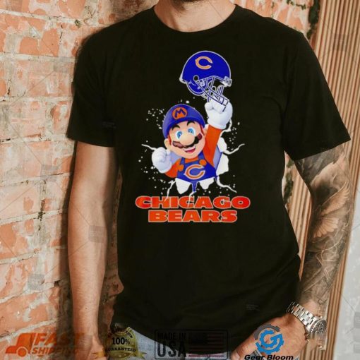 Super Mario x NFL Chicago Bears shirt