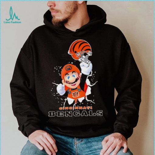 Super Mario x NFL Cincinnati Bengals shirt