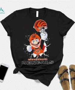 Super Mario x NFL Cincinnati Bengals shirt