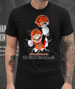 Super Mario x NFL Cincinnati Bengals shirt