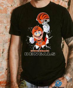 Super Mario x NFL Cincinnati Bengals shirt