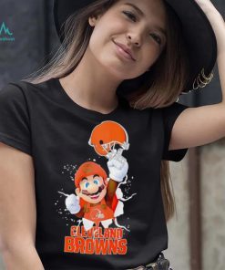 Super Mario x NFL Cleveland Browns shirt
