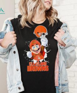 Super Mario x NFL Cleveland Browns shirt