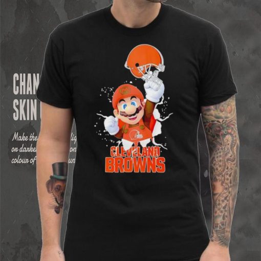 Super Mario x NFL Cleveland Browns shirt