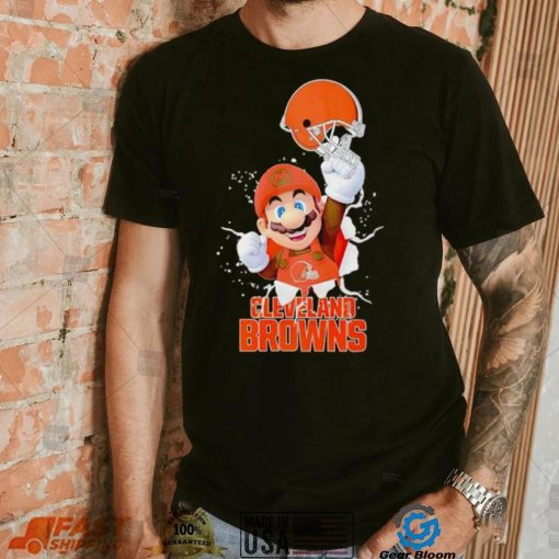 Super Mario x NFL Cleveland Browns shirt