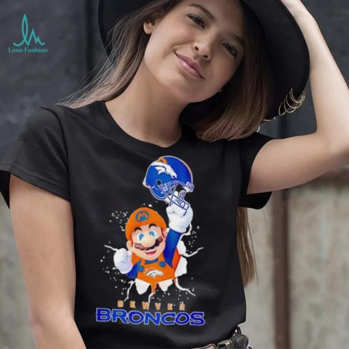 Super Mario x NFL Denver Broncos shirt