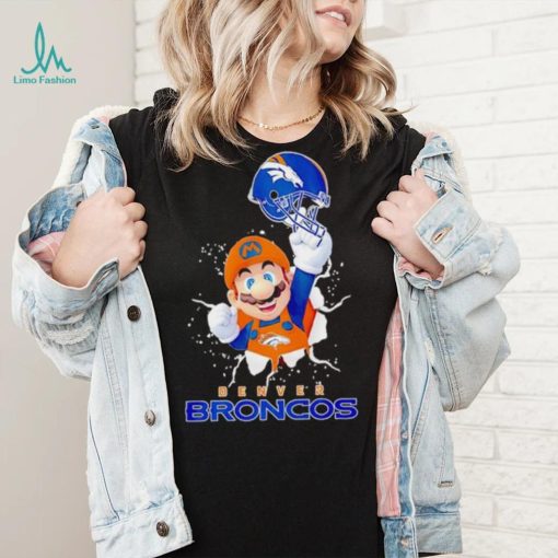 Super Mario x NFL Denver Broncos shirt