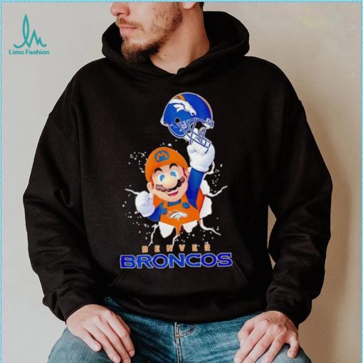 Super Mario x NFL Denver Broncos shirt