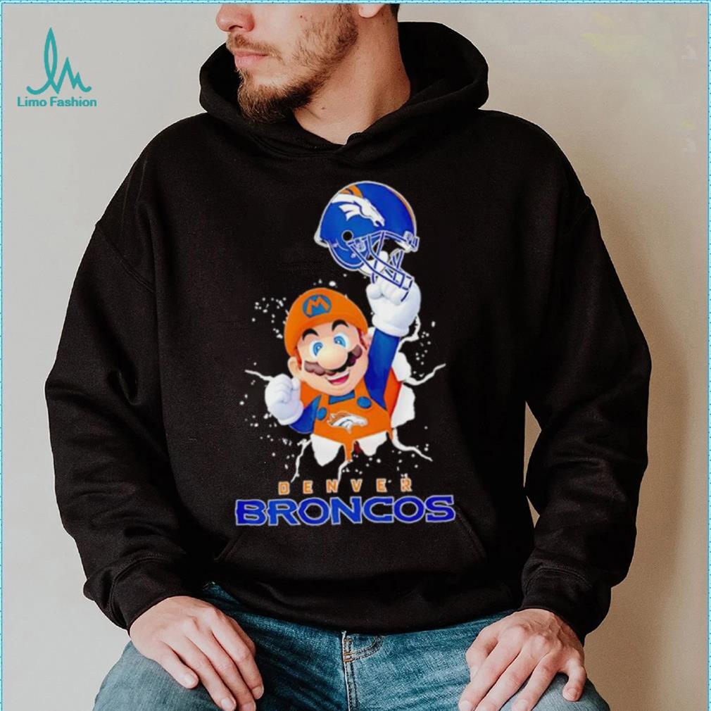 Super Mario x NFL Denver Broncos shirt Super Mario x NFL Denver Broncos shirt