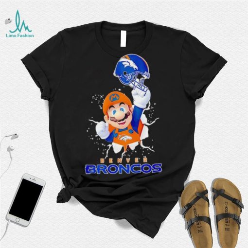 Super Mario x NFL Denver Broncos shirt