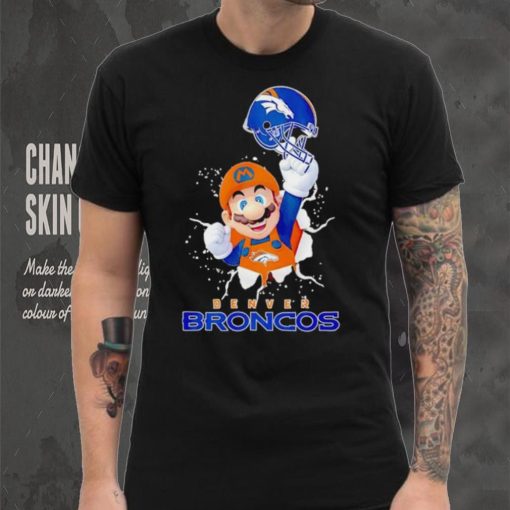 Super Mario x NFL Denver Broncos shirt