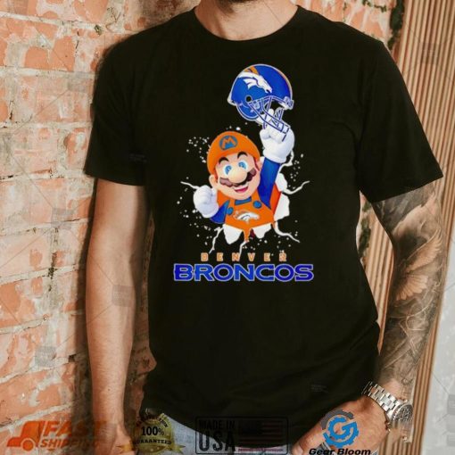 Super Mario x NFL Denver Broncos shirt
