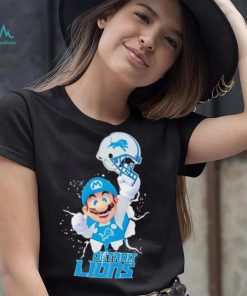 Super Mario x NFL Detroit Lions shirt