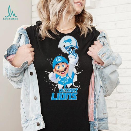 Super Mario x NFL Detroit Lions shirt