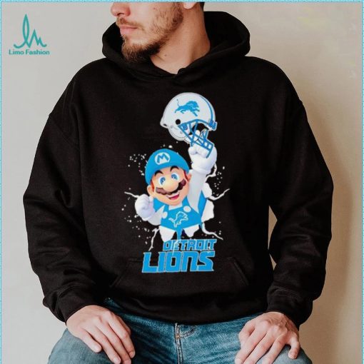 Super Mario x NFL Detroit Lions shirt