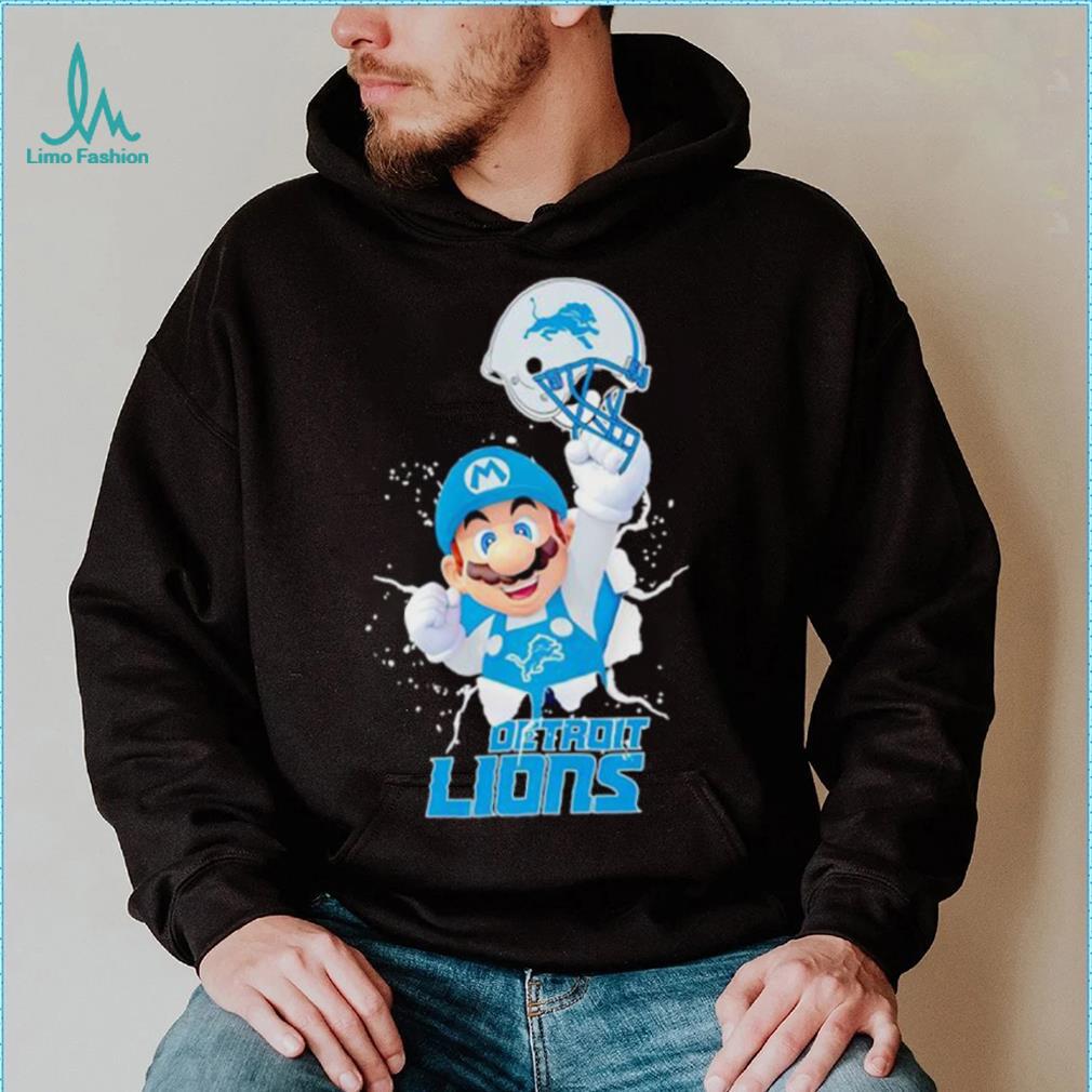 Super Mario x NFL Detroit Lions shirt Super Mario x NFL Detroit Lions shirt