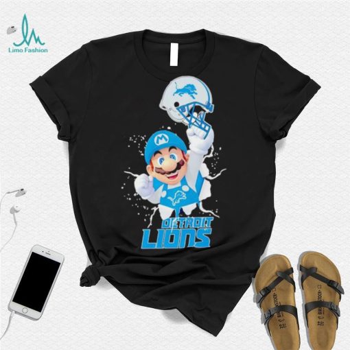 Super Mario x NFL Detroit Lions shirt