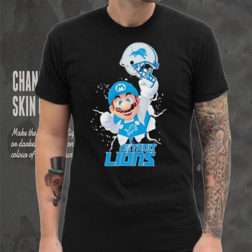 Super Mario x NFL Detroit Lions shirt