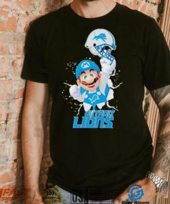 Super Mario x NFL Detroit Lions shirt