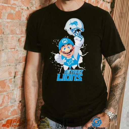 Super Mario x NFL Detroit Lions shirt