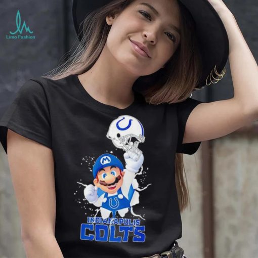 Super Mario x NFL Indianapolis Colts shirt