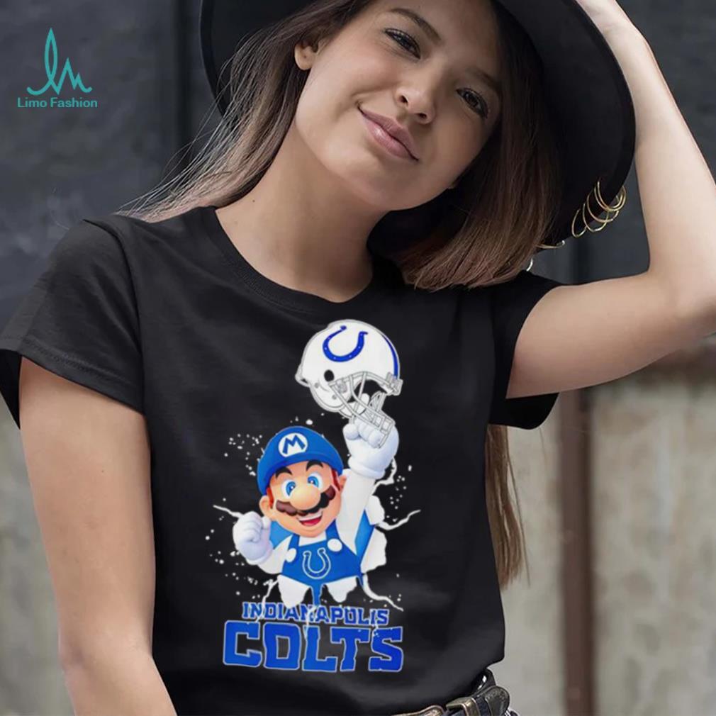 Super Mario x NFL Indianapolis Colts shirt Super Mario x NFL Indianapolis Colts shirt