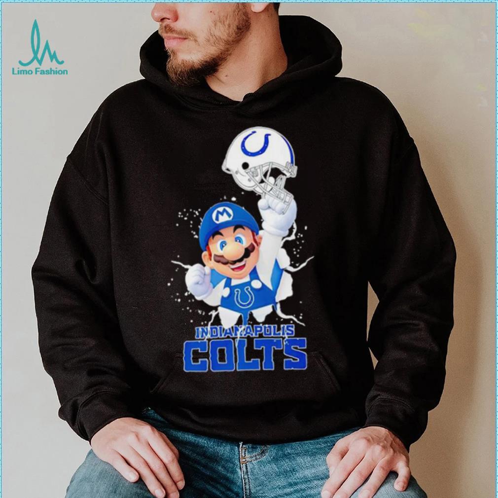 Super Mario x NFL Indianapolis Colts shirt Super Mario x NFL Indianapolis Colts shirt