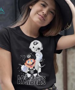 Super Mario x NFL Las Vegas Raiders shirt