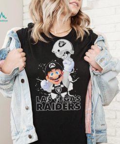 Super Mario x NFL Las Vegas Raiders shirt