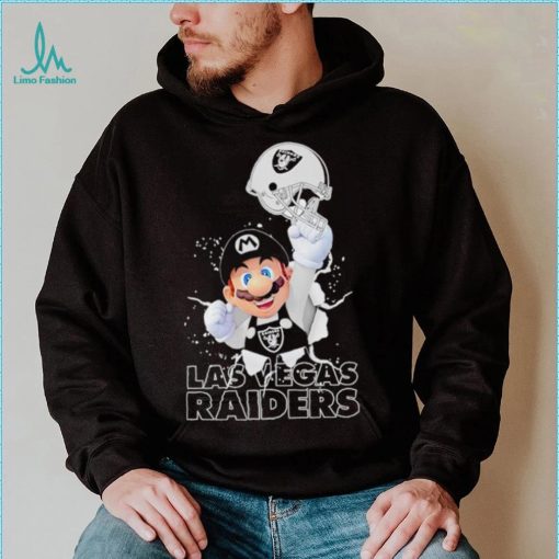 Super Mario x NFL Las Vegas Raiders shirt