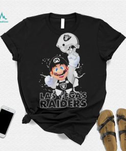 Super Mario x NFL Las Vegas Raiders shirt