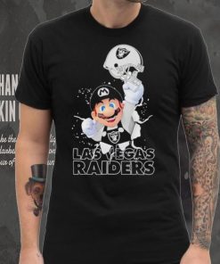 Super Mario x NFL Las Vegas Raiders shirt