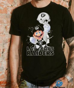 Super Mario x NFL Las Vegas Raiders shirt