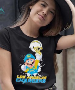 Super Mario x NFL Los Angeles Chargers shirt