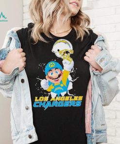 Super Mario x NFL Los Angeles Chargers shirt