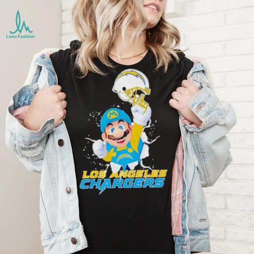 Super Mario x NFL Los Angeles Chargers shirt