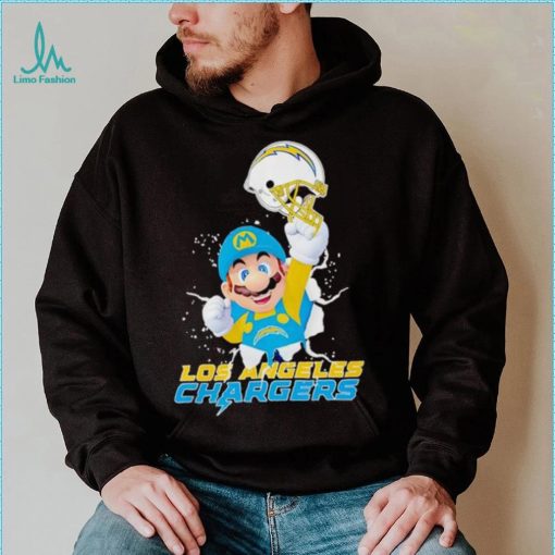 Super Mario x NFL Los Angeles Chargers shirt