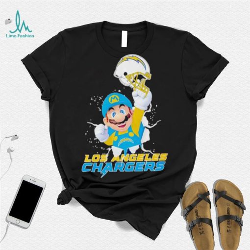 Super Mario x NFL Los Angeles Chargers shirt