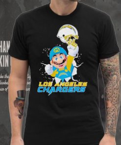 Super Mario x NFL Los Angeles Chargers shirt